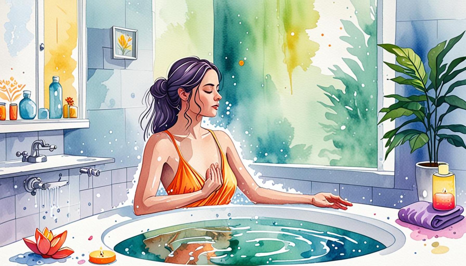 Meditation Techniques in the Bath to Reduce Anxiety and Improve Focus
