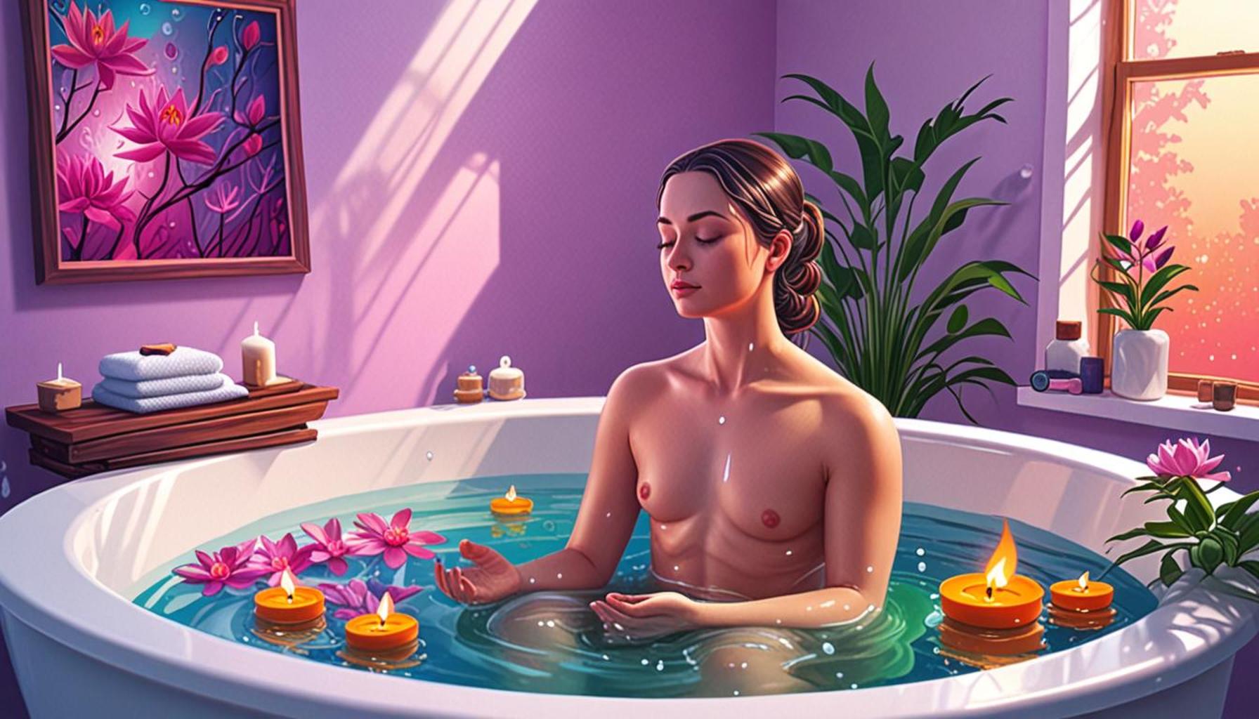 Meditation Techniques in the Bath to Stimulate Self-Reflection and Personal Growth